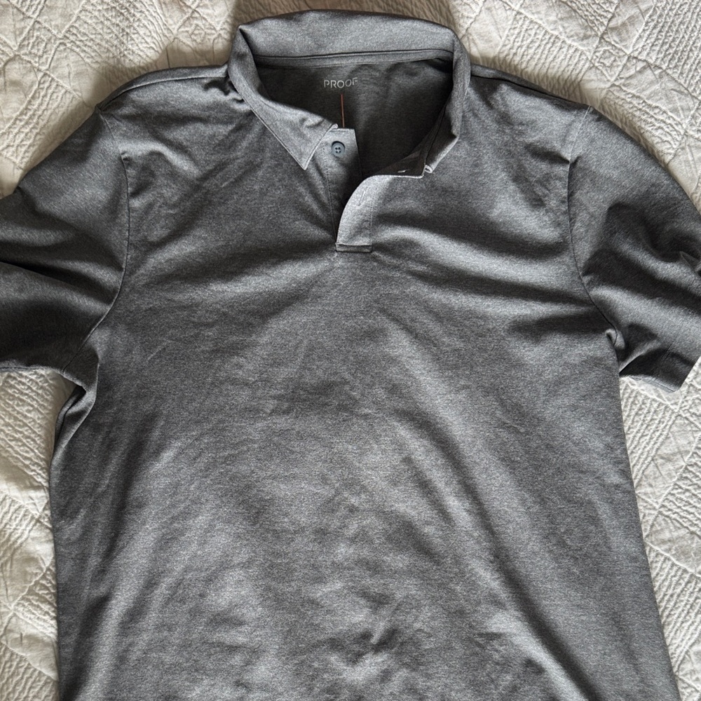 Proof Men's Gray Polo Shirt